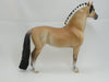 DELIKAT (DELICATE) - Yellow Dun (Brunblakk) Fjord Mix Morgan Model Horse - LE4 - 2/15