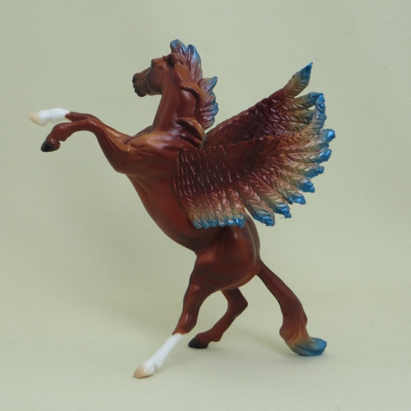 FIREBIRD - OOAK Chestnut Pegasus Rearing Chip - 4/15