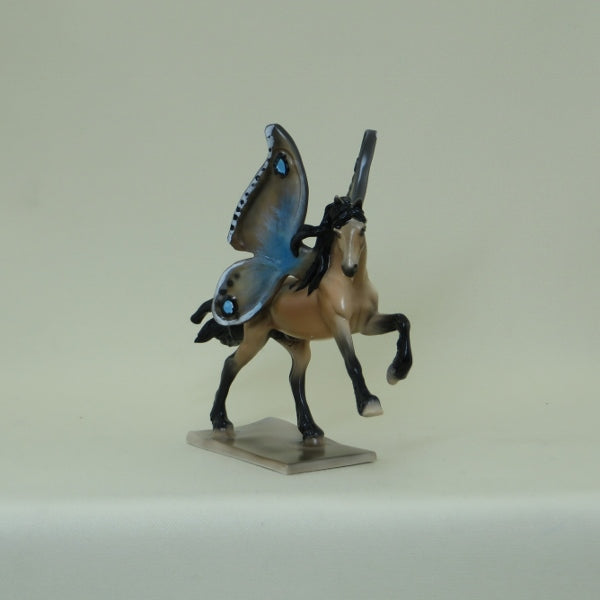 FRUIT BRUTE - OOAK Buckskin Rearing Friesian Butterfly Chip 4/15