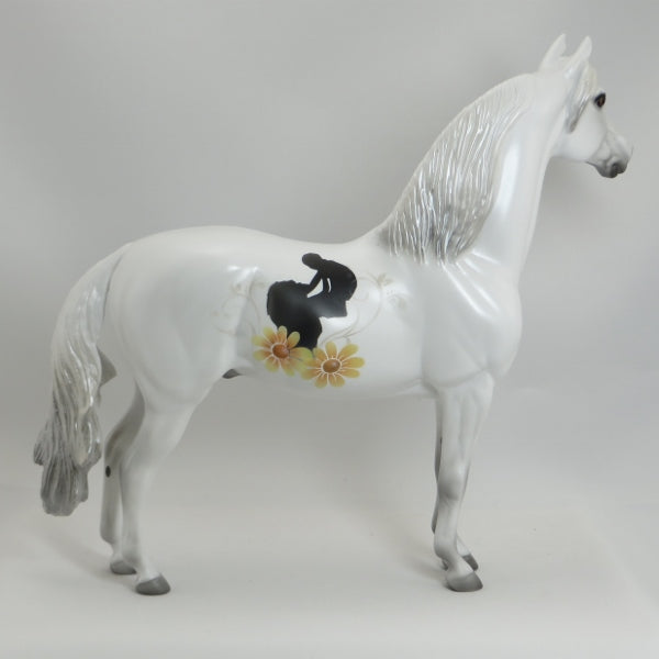 ALWAYS A MOM - OOAK Decorator White Morgan Mothers Day Themed Model Horse - 5/15