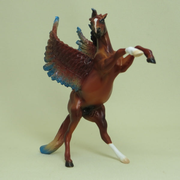 FIREBIRD - OOAK Chestnut Pegasus Rearing Chip - 4/15