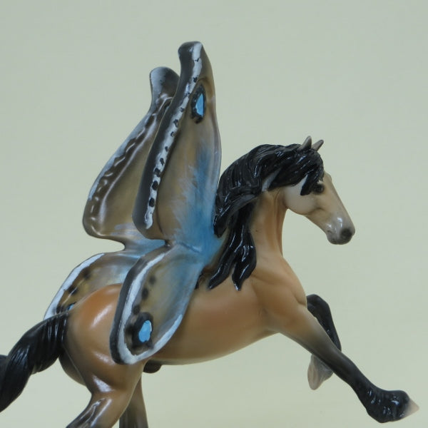 FRUIT BRUTE - OOAK Buckskin Rearing Friesian Butterfly Chip 4/15