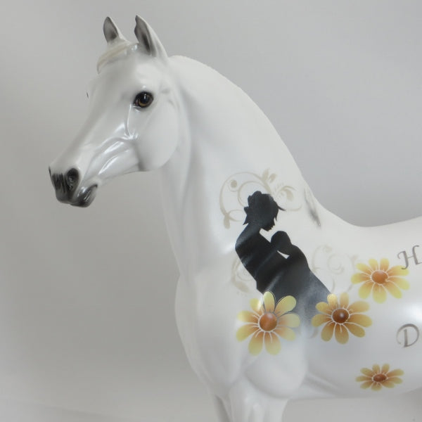 ALWAYS A MOM - OOAK Decorator White Morgan Mothers Day Themed Model Horse - 5/15