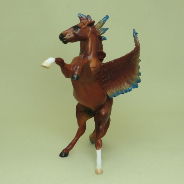 FIREBIRD - OOAK Chestnut Pegasus Rearing Chip - 4/15