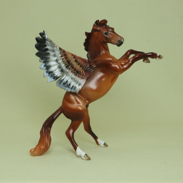 FALCON - OOAK Chestnut Pegasus Rearing Chip 4/15