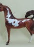 BOOM OR BUST - OOAK Dapple Bay Pinto Arabian Model Horse - 4/15