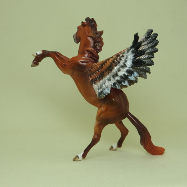 FALCON - OOAK Chestnut Pegasus Rearing Chip 4/15