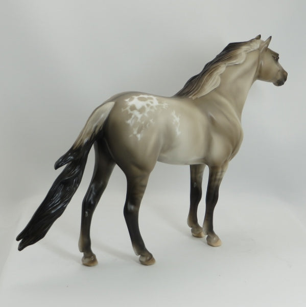 SILENT EAGLE - OOAK Grulla Appaloosa Mustang by Sheryl Leisure - 5/15