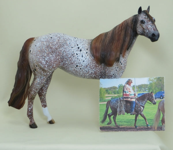 USA GOLD - OOAK Marble Appaloosa Stock Horse 4/15