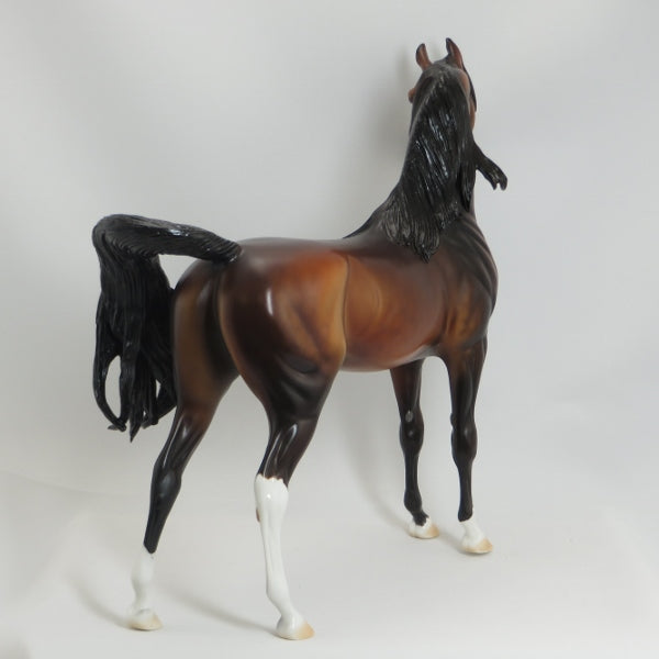 THE PERFECT FAN - OOAK Dapple Bay Arabian w/ Lots of Mane 5/15