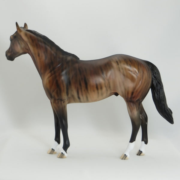 LAPU CEDAR BARK - OOAK Bay Brindle Stock Model Horse - 5/15