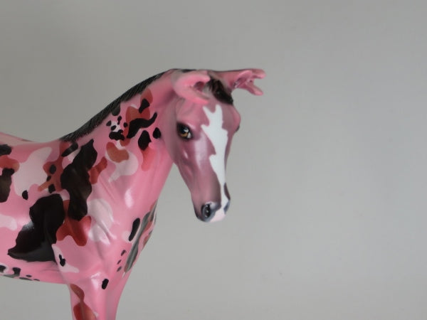 PINK CAMI - OOAK Pink Camo Weanling with Antlers 2/15