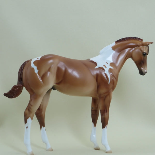 KING MAKER - OOAK Red Dun Weanling Model Horse - 4/15
