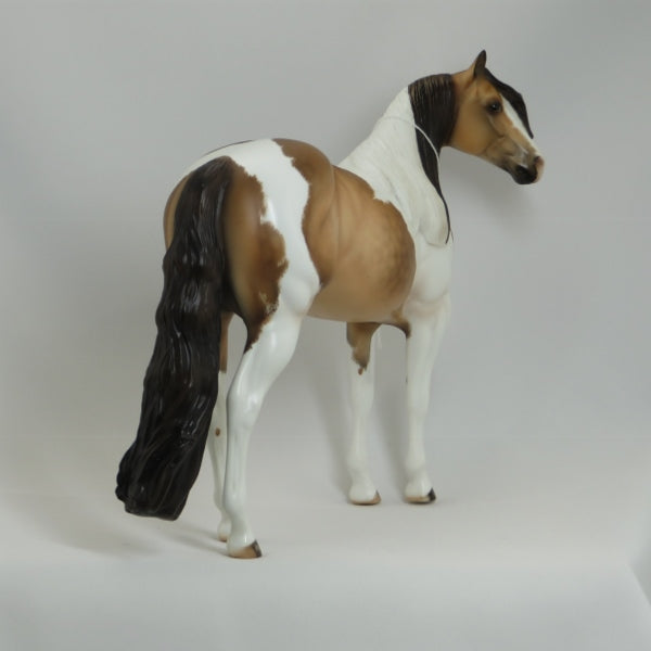 TOPEKA - OOAK Dapple Buckskin Tobiano Paint with Etching 4/15