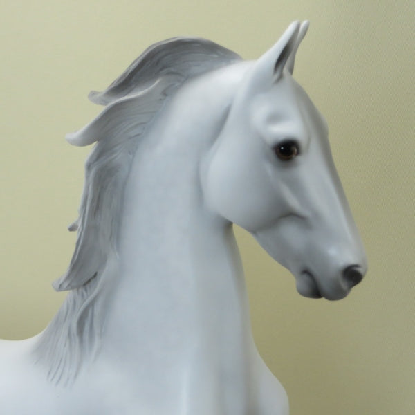 RISING MOON - Light Dapple Gray Saddlebred Model Horse - LE5 - 3/15