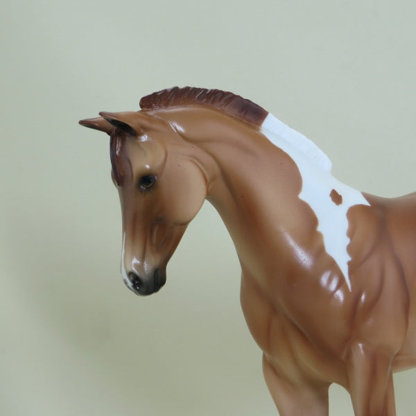 KING MAKER - OOAK Red Dun Weanling Model Horse - 4/15