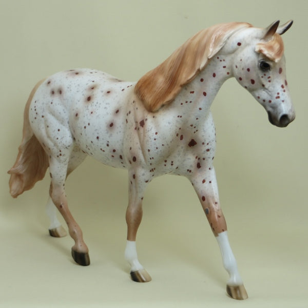 BATTLESTAR GALACTICA - OOAK Chestnut Appaloosa Pony 4/15