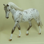 BATTLESHIP - OOAK Bay Appaloosa Model Horse Pony - 4/15