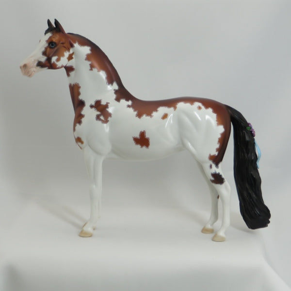 DAUGHTER OF MY HEART - OOAK Bay Overo Pinto Morgan with Flowers -5/15