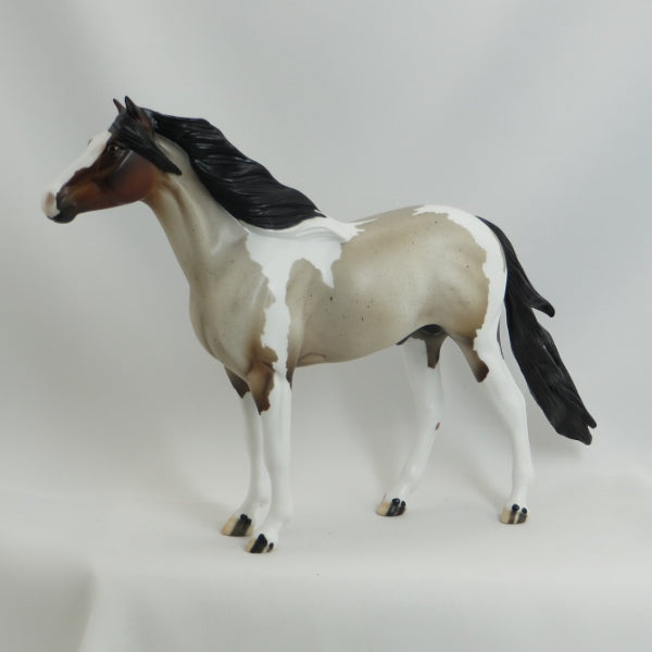 KINO - Bay Roan Paint Spanish Mustang Model Horse - LE18 - 4/15