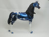 WINTER BLUES - OOAK Blue Pinto Deco Arabian Model Horse - 2/15