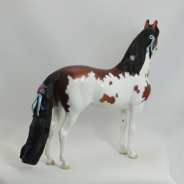 DAUGHTER OF MY HEART - OOAK Bay Overo Pinto Morgan with Flowers -5/15
