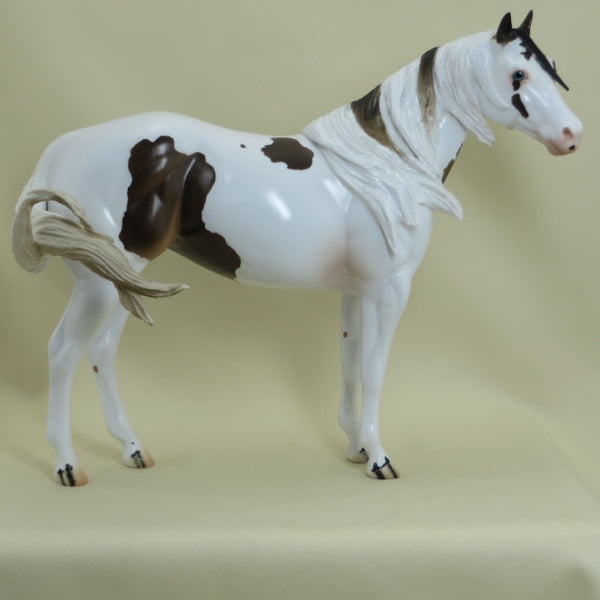 MODERN ART - OOAK Chestnut Paint Stock Horse 4/15