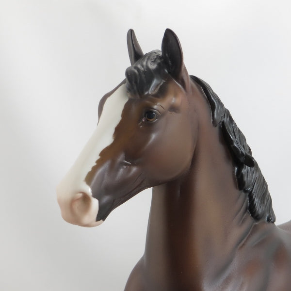 SHUN - OOAK Dark Bay Trotting Draft Horse 5/15