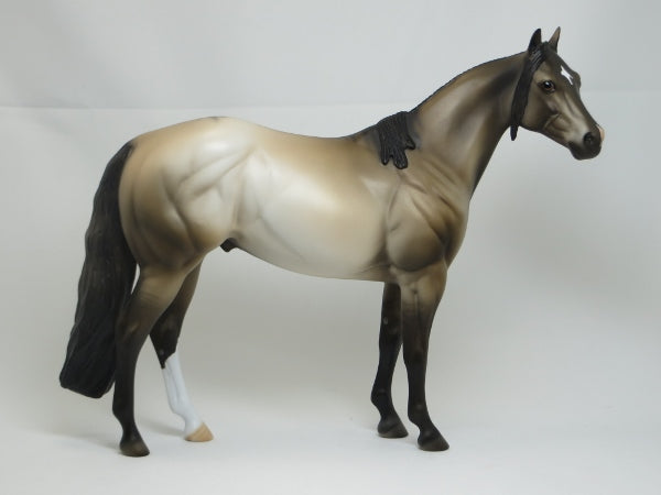 FTASB (FASTER THAN A SPEEDING BULLET) - OOAK Dun Stock Horse 2/15