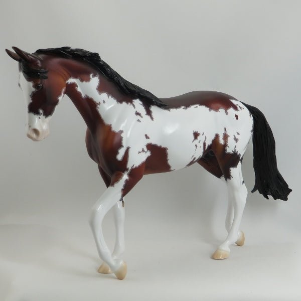 MOTHER&#39;S ALWAYS RIGHT - OOAK Bay Overo Pinto Thoroughbred with Mapping 5/15