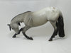 WUZUP - OOAK Grulla Appaloosa Bowing Horse 2/15