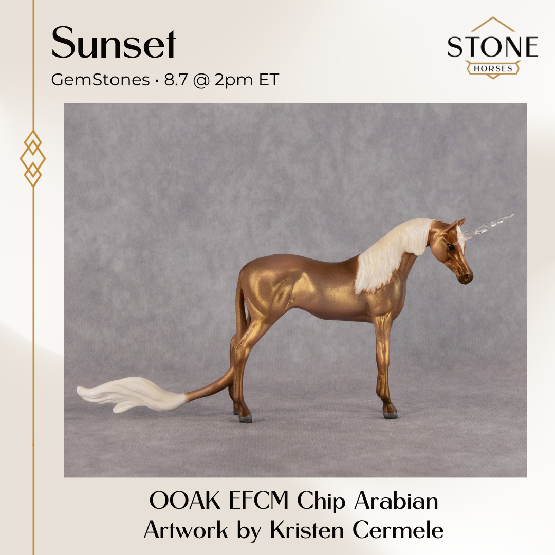 Sunset OOAK EFCM Chip Arabian by Kristen Cermele GS26