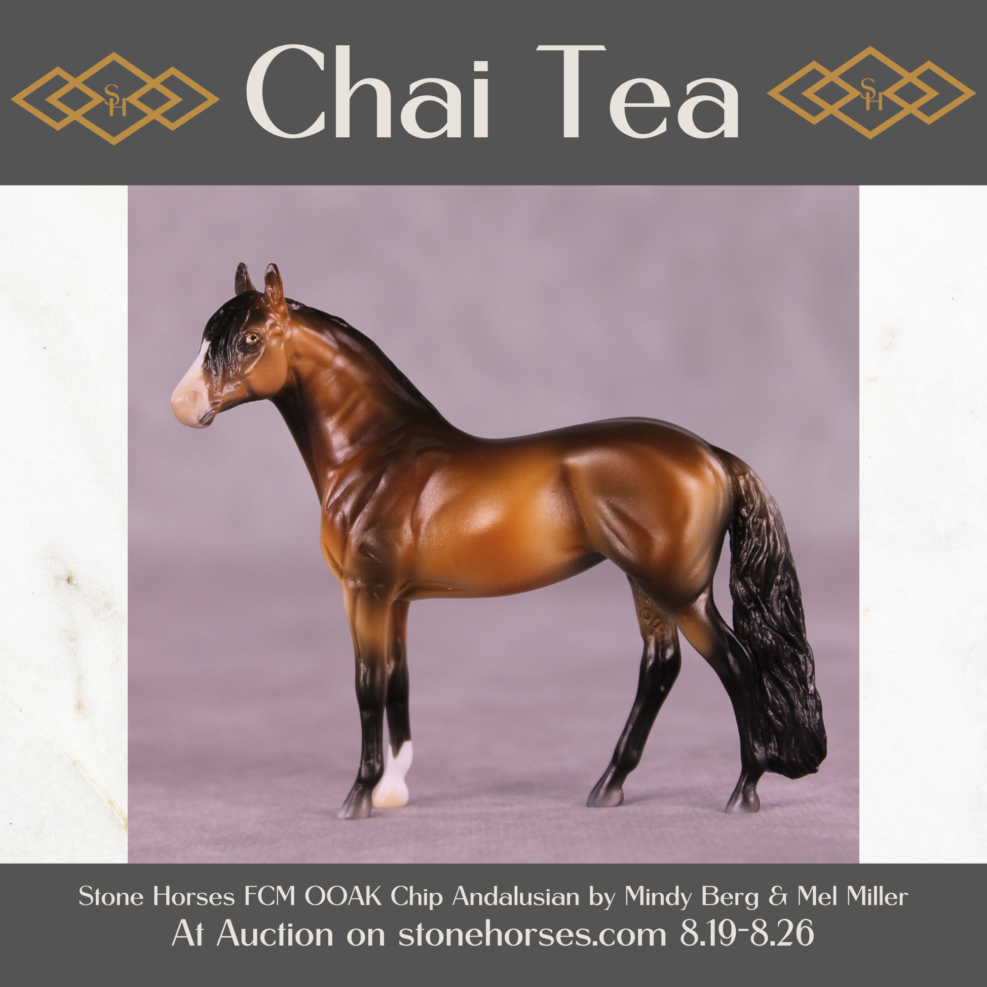 Chai Tea OOAK FCM Chip Andalusian by Mindy Berg SS825