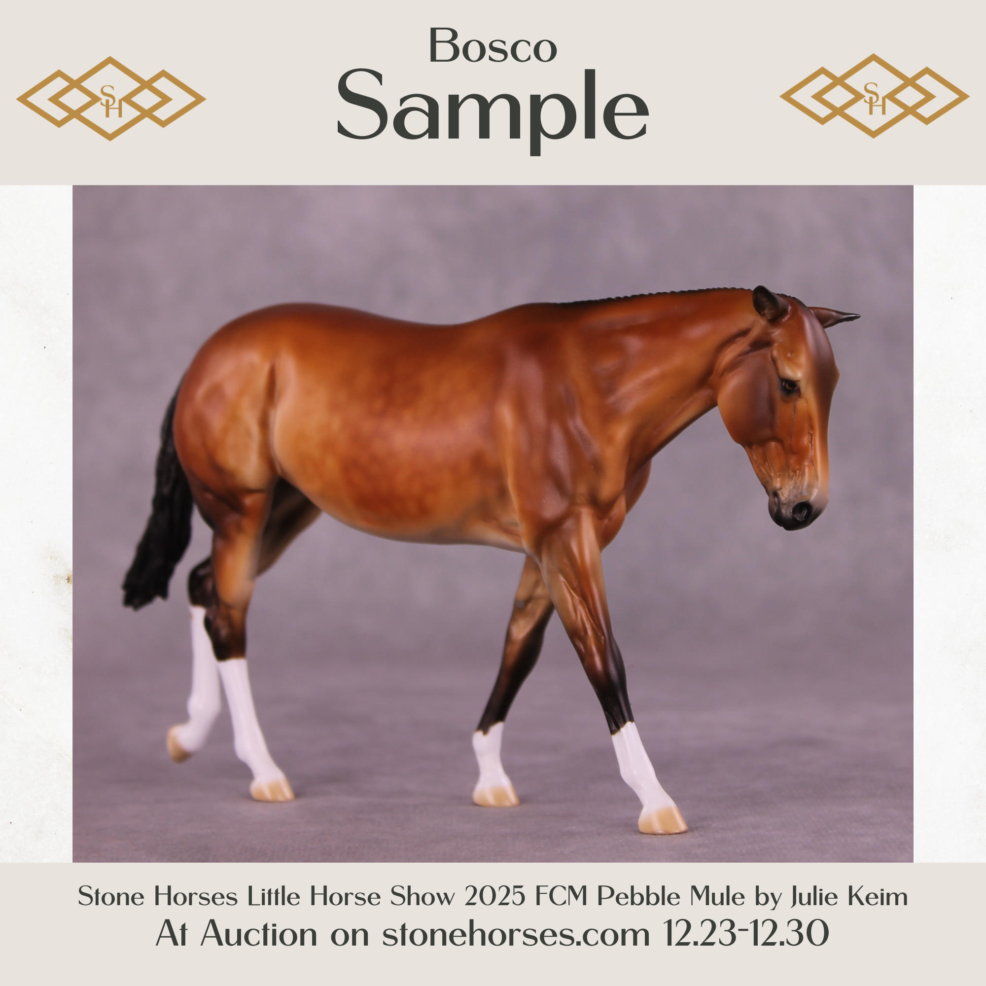 SAMPLE Bosco LE-10 FCM Pebble Mule by Julie Keim HS25