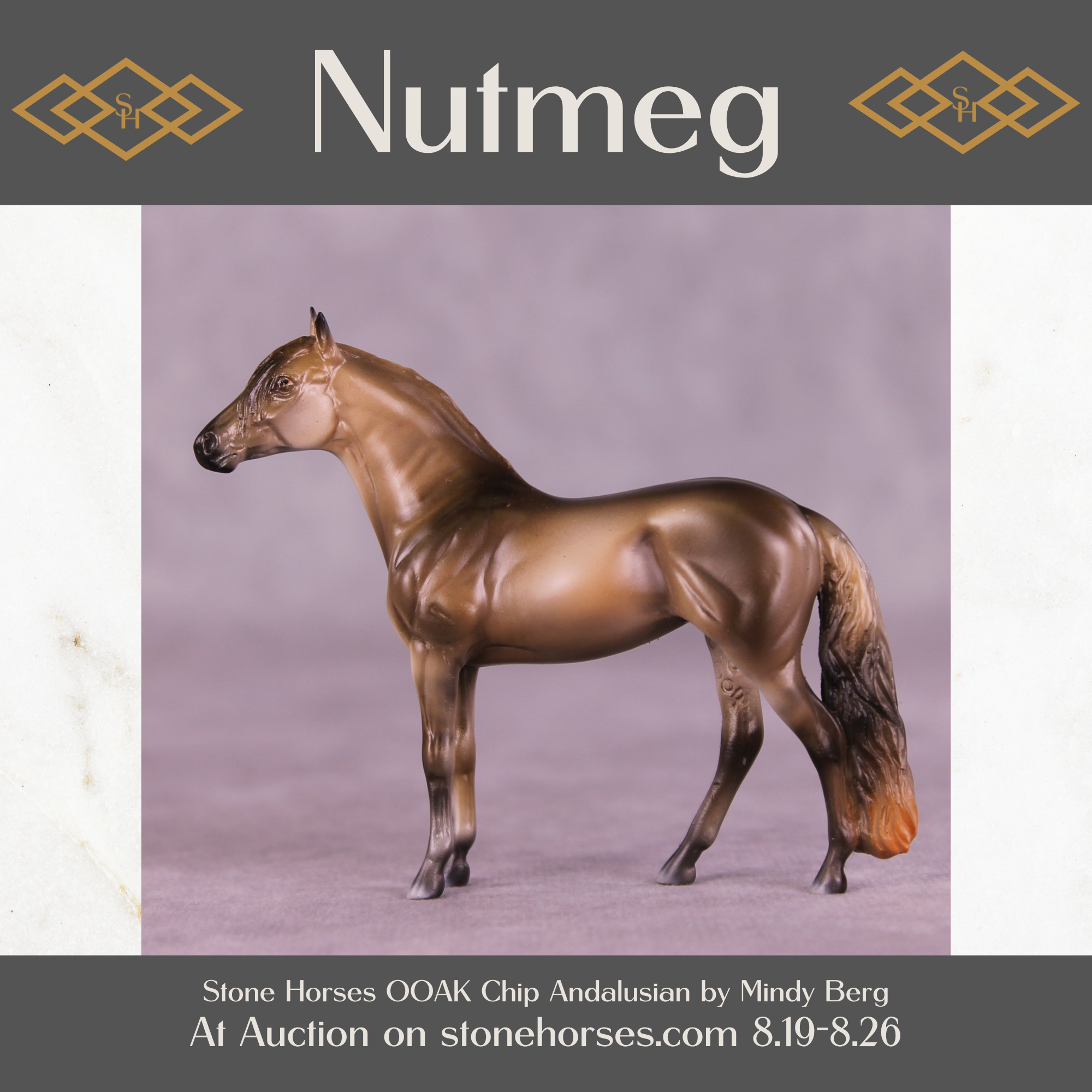 Nutmeg OOAK Chip Andalusian by Mindy Berg SS825