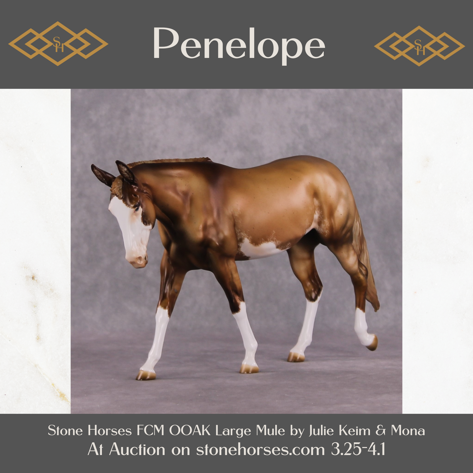 "Penelope" OOAK FCM Mule by Julie Keim Best Offer 04/01/2025