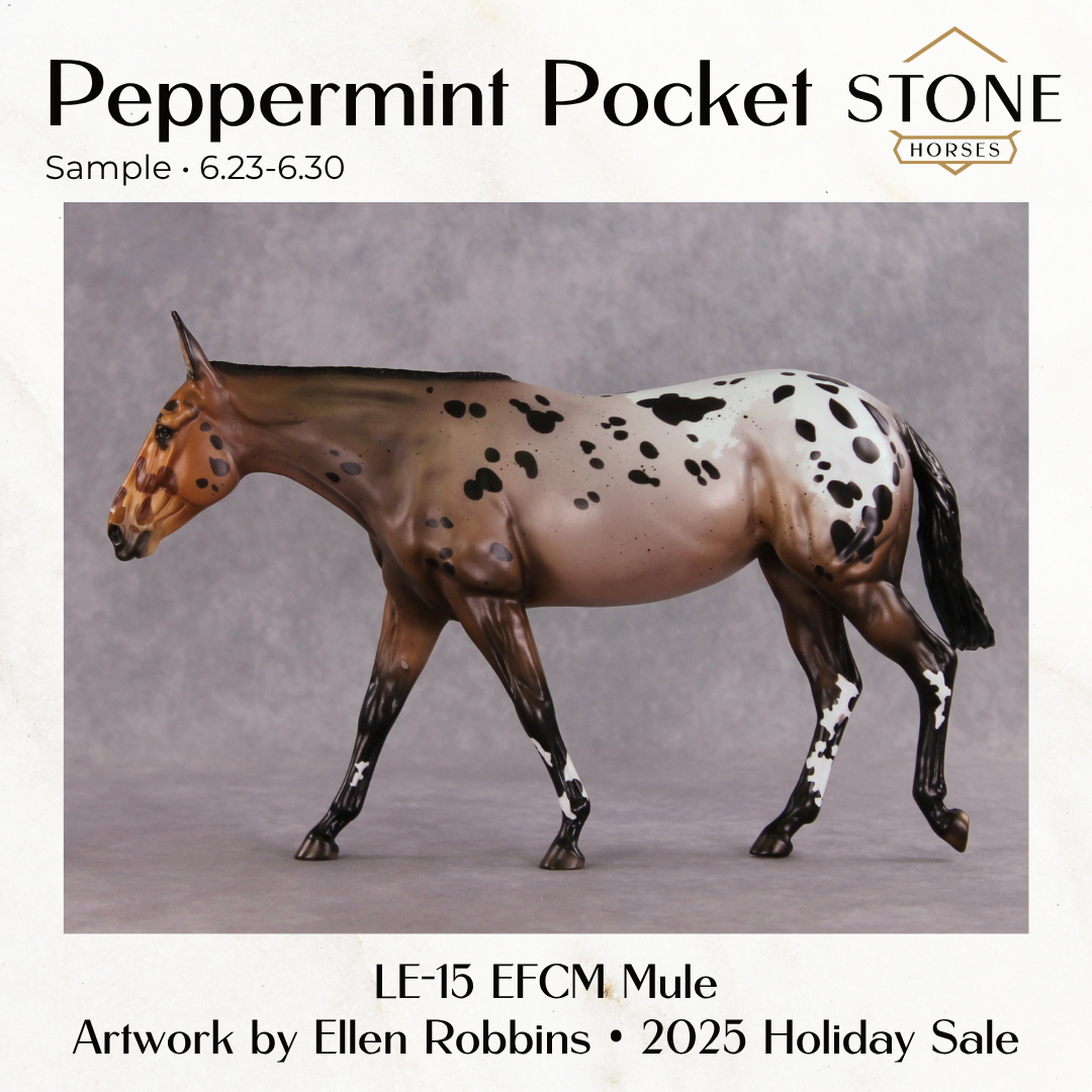 SAMPLE Peppermint Pocket LE-15 EFCM Large Mule by Ellen Robbins &amp; Melanie Miller SS0626