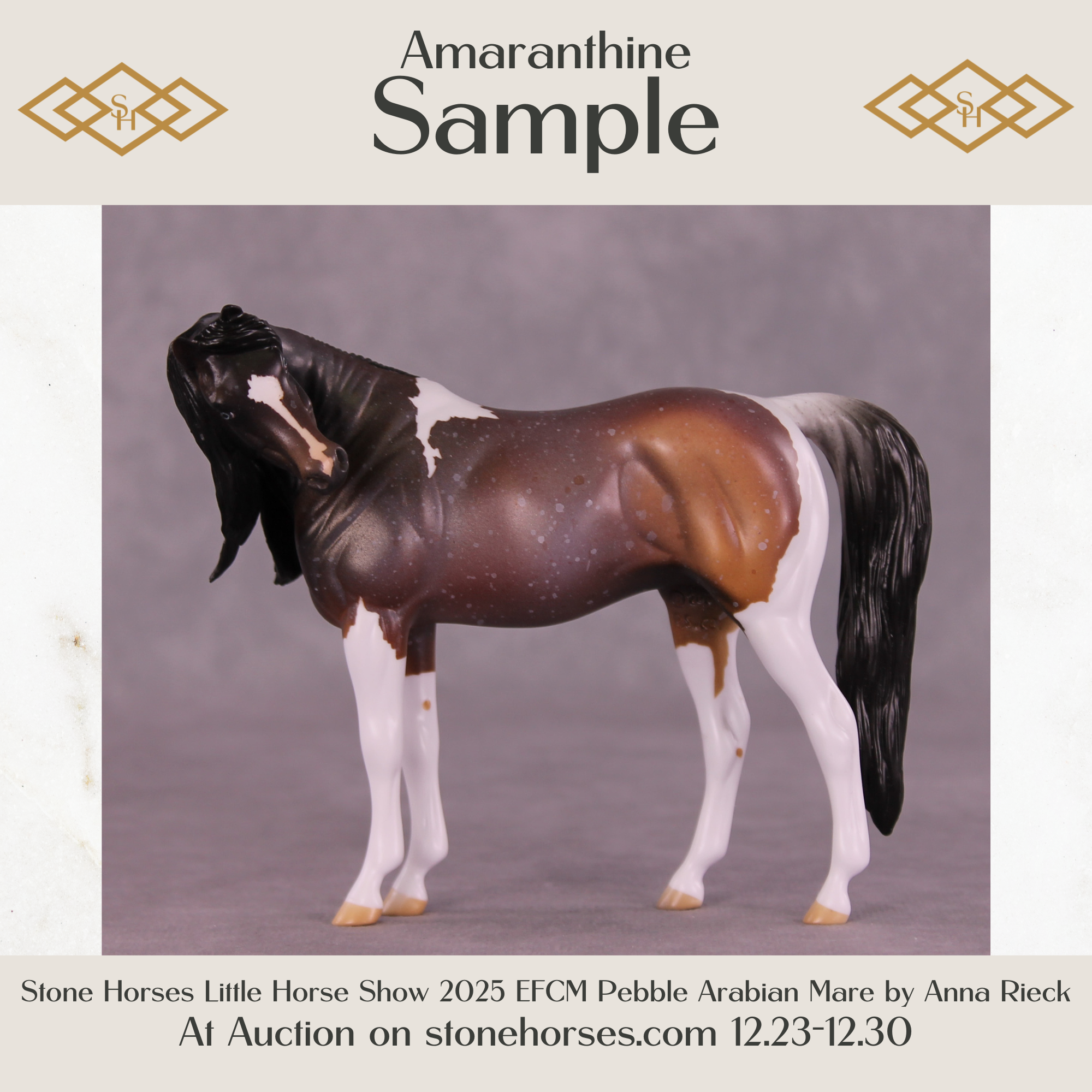 SAMPLE Amaranthine LE-5 EFCM Pebble Arabian Mare by Anna Rieck HS25
