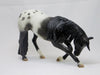 LOL - OOAK Black Appaloosa Bowing Horse 2/15