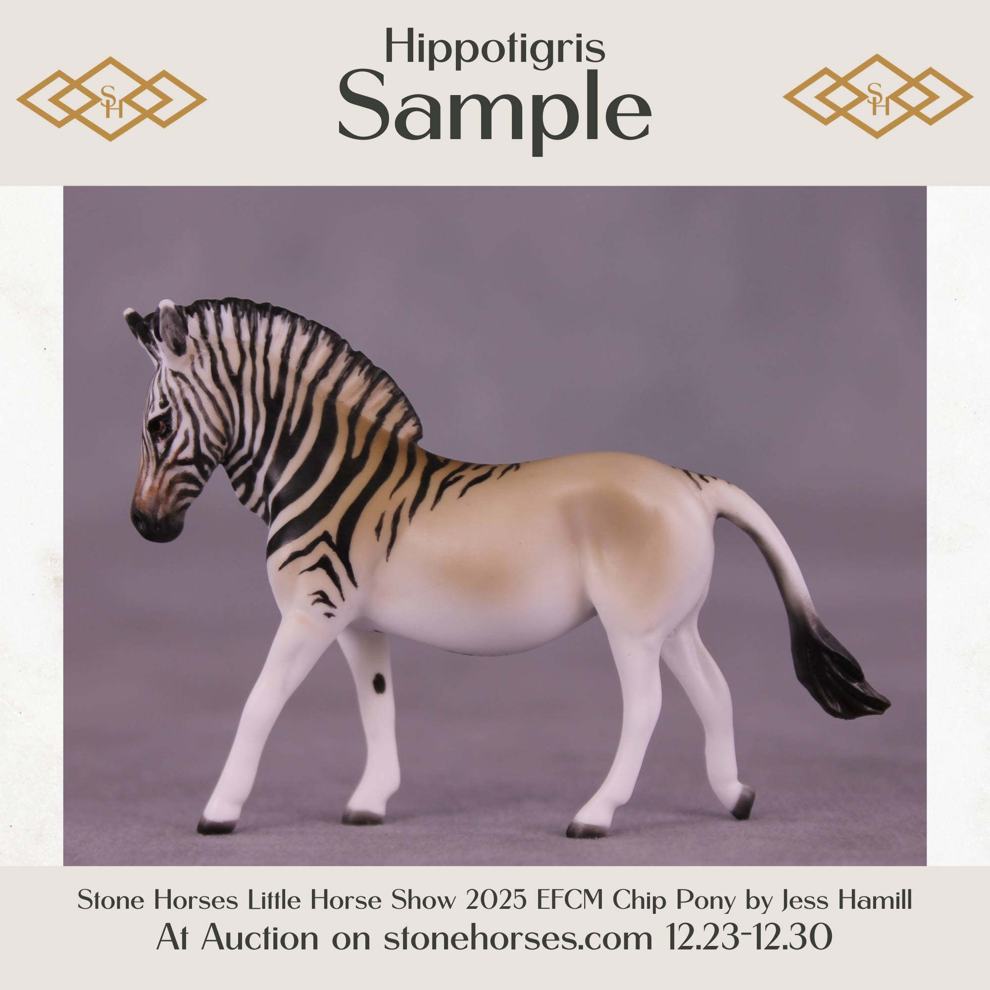 SAMPLE Hippotigris LE-4 EFCM Chip Pony by Jess Hamill HS25