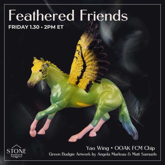 Yao Wing FCM OOAK Chip Cutting Horse by Angela Marleau and Matt Samuels FTF26