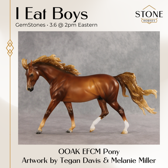 I Eat Boys OOAK EFCM Pony by Tegan Davis & Melanie Miller GS26