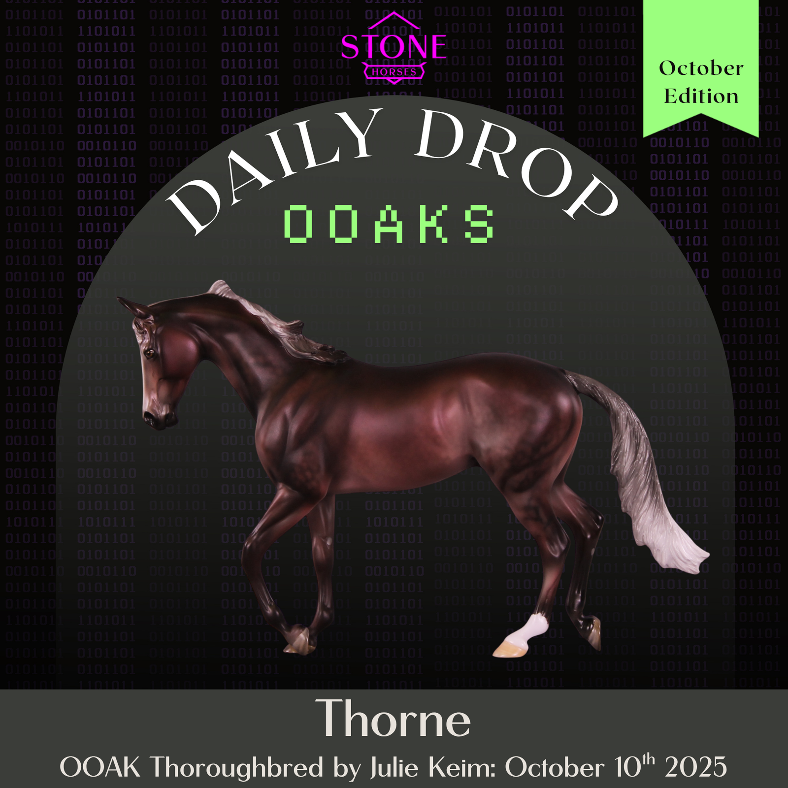 Thorne OOAK Thoroughbred by Julie Keim DDOOAKs25