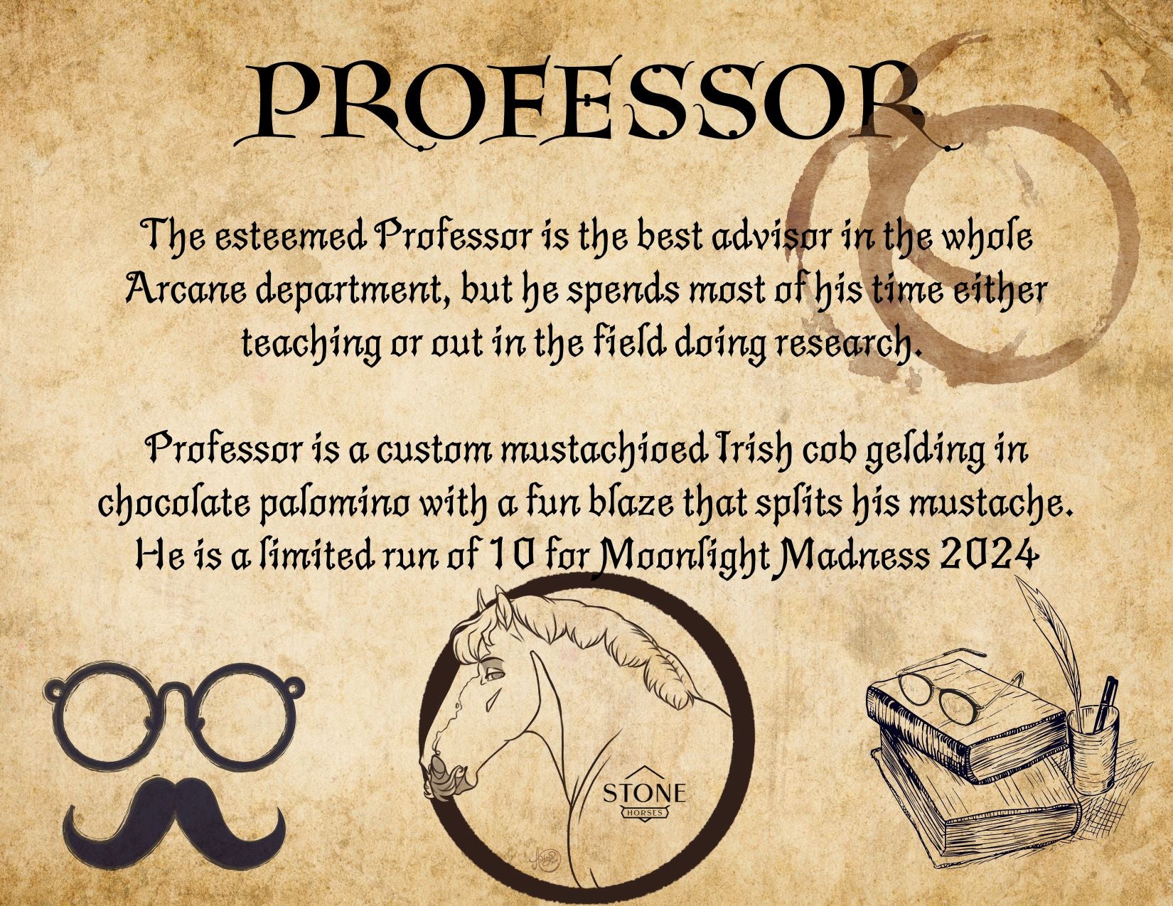 Professor LE 5 Custom Dappled Chocolate Palomino Irish Cob By Ashley Palmer MM24