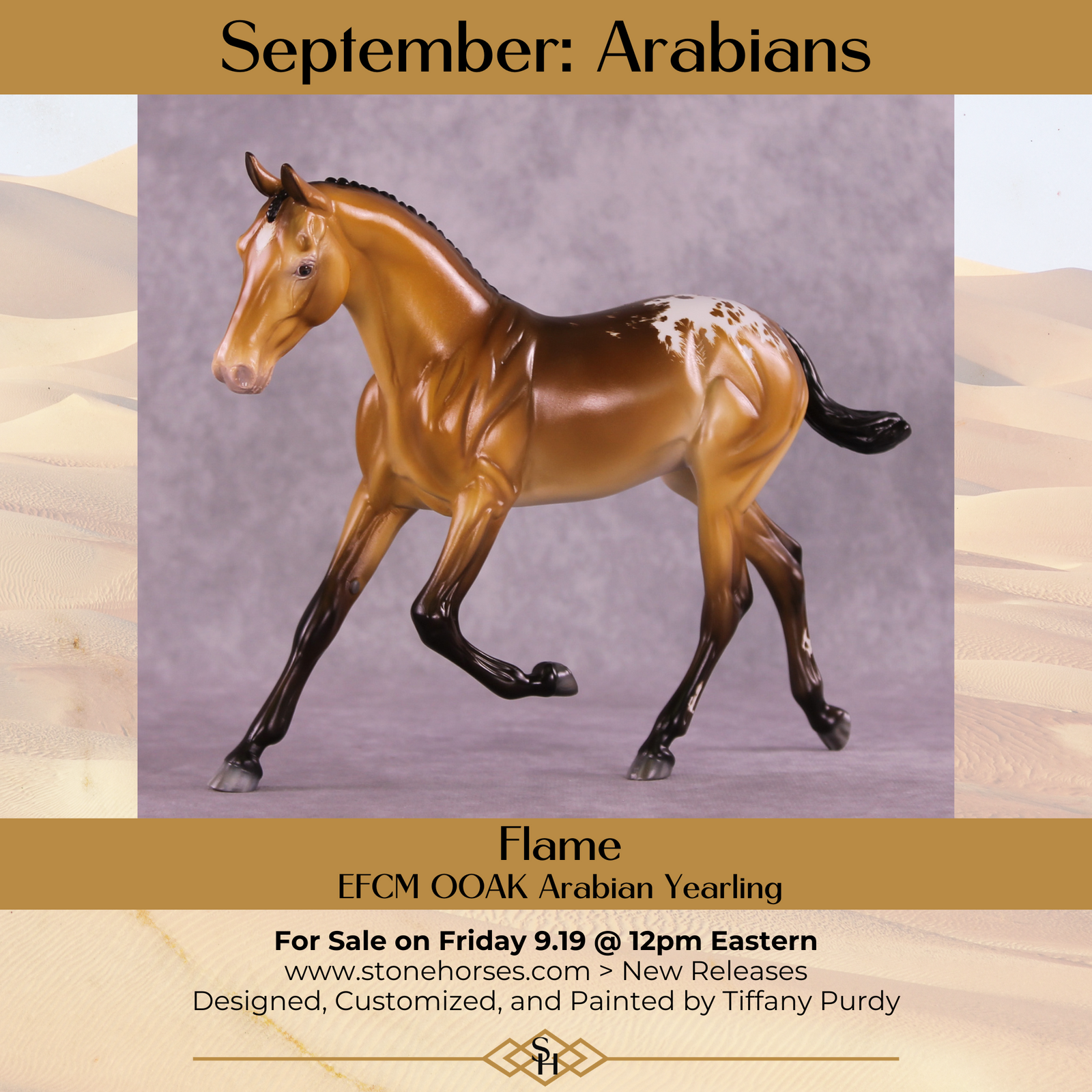 Wap Me Purdy OOAK EFCM Arabian Yearling by Tiffany Purdy GS925