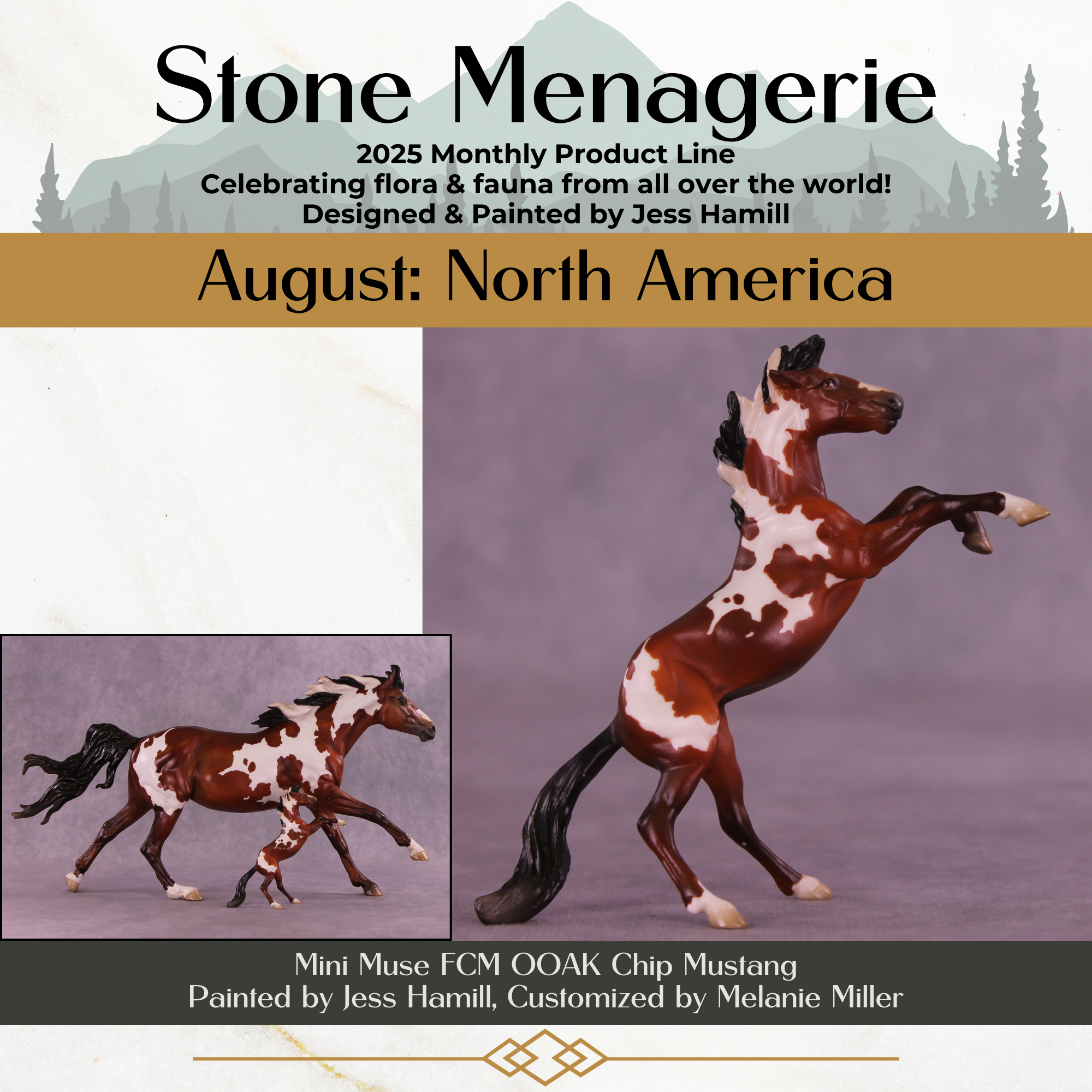 Mini Muse OOAK FCM Chip Mustang by Jess Hamill &amp; Melanie Miller SCD26