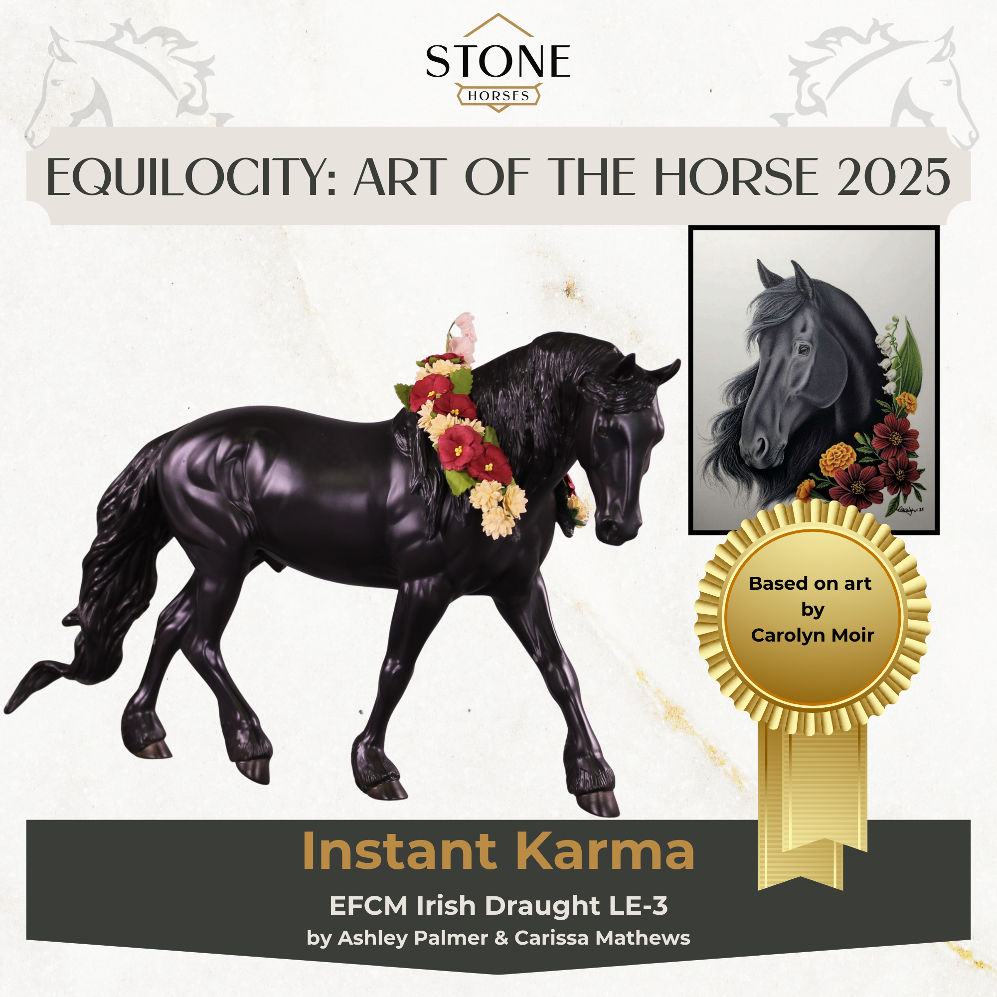 PREVIEW Art of the Horse "Instant Karma" LE-3 EFCM Irish Draught by Ashley Palmer EQ25
