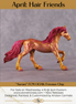 "Aurum" OOAK FCM Friesian Chip By Kristen Cermele - April GemStones Series