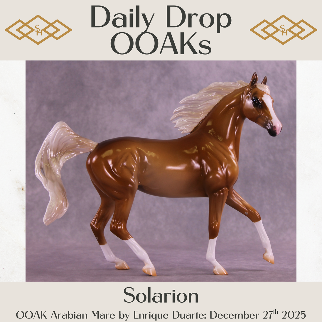 Solarion OOAK Arabian Mare by Enrique Duarte DDOOAKs25