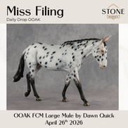 Miss Filing OOAK FCM Large Mule by Dawn Quick DDOOAKs26